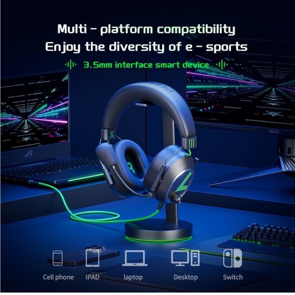 G810 Earphones with Mic Noise Reduction Game,Headphones, On-Ear Headphones - Picture 8 of 8